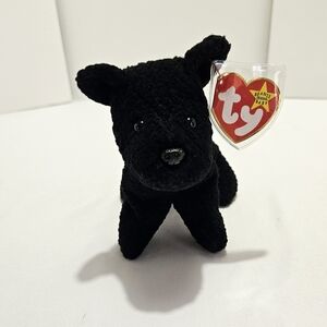 Scottie the Dog Ty Beanie Baby 1996 • Black Terrier Plush • Collector Gift